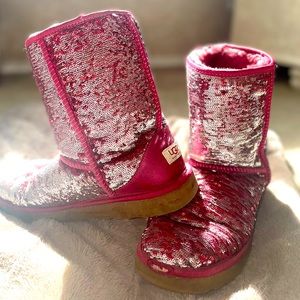 UGG Cranberry Sequin Calf Boots